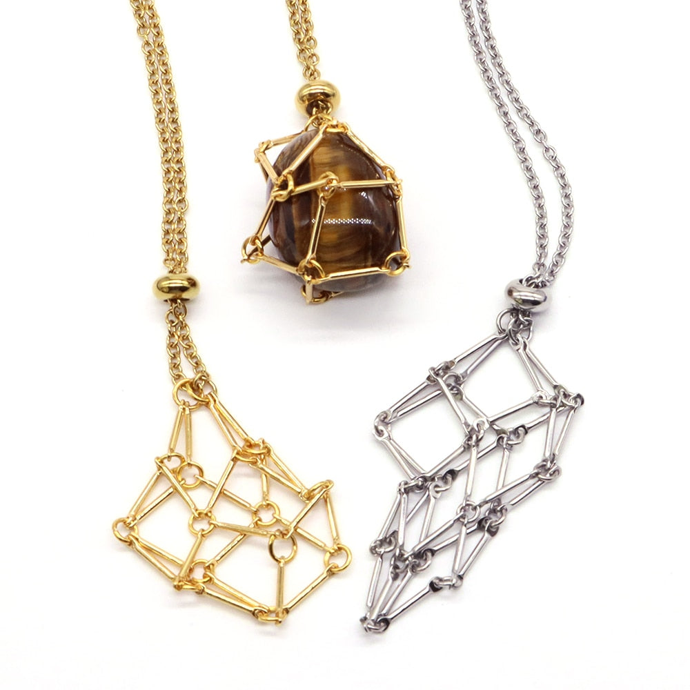 Adjustable Crystal Cage Necklace – The Witches Planner
