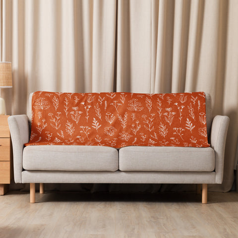 Autumn - Orange - Sherpa blanket