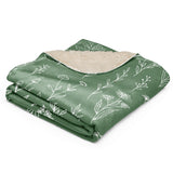 Autumn - Sage - Sherpa blanket