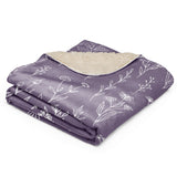 Autumn - Lavender - Sherpa blanket