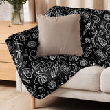 Witchy - Black - Sherpa blanket