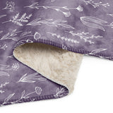 Autumn - Lavender - Sherpa blanket