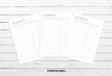 Extra Inserts - Digital Download - Printable