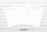 Extra Inserts - Digital Download - Printable