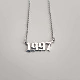 Old English Year Necklace