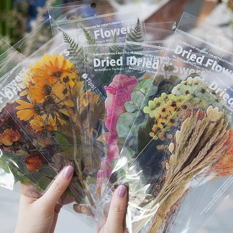 Dried Flower Sticker Set