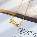 Old English Zodiac Necklace