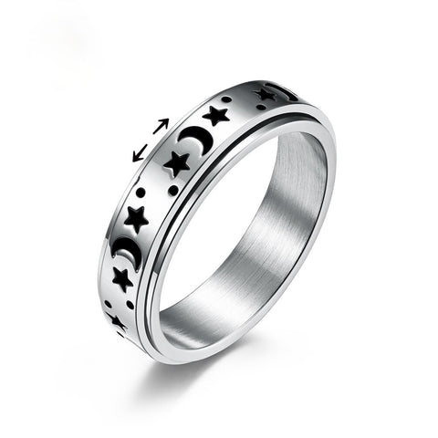 Spinning Stars & Moon Ring