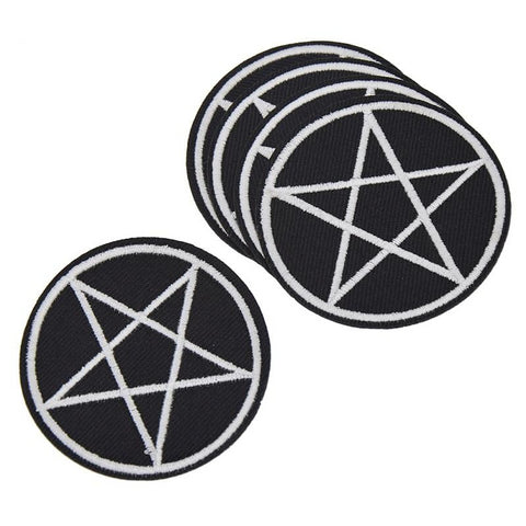 Pentagram Iron-on Patches